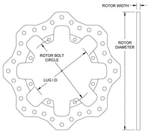 Load image into Gallery viewer, Drilled Steel Scalloped Rotor - 160-15011