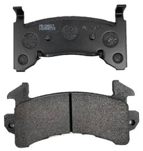 Load image into Gallery viewer, Two GM metric shaped brake pads on a white background