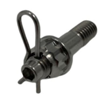 Load image into Gallery viewer, A single titanium header stud assembly on a white background