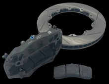 Load image into Gallery viewer, Brake disc, caliper, and pads on a white background