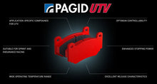 Load image into Gallery viewer, Graphical image showing UTV brake pads benefits and features