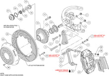 Load image into Gallery viewer, 1957 - 1967 Ford Forged Narrow Superlite 6R Big Brake Front Brake Kit (Hub) - 140-14838