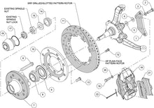 Load image into Gallery viewer, 1965 - 1972 Dodge, Plymouth Forged Dynalite Big Brake Front Brake Kit (Hub) - 140-15461