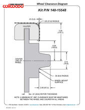 Load image into Gallery viewer, 1955 - 1957 Chevrolet Forged Dynalite Big Brake Front Brake Kit (Hub) - 140-15548