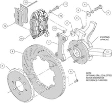 Load image into Gallery viewer, 1988 - 2000 Honda Forged Dynalite Big Brake Front Brake Kit (Hat) - 140-6310
