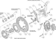 Load image into Gallery viewer, 1959 - 1964 Chevrolet Forged Dynalite Big Brake Front Brake Kit (Hub) - 140-12459