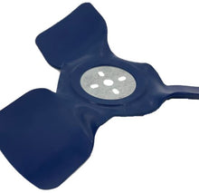 Load image into Gallery viewer, A blue 3-bladed engine fan on a white background