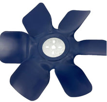 Load image into Gallery viewer, A blue 6-bladed engine fan on a white background
