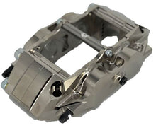 Load image into Gallery viewer, Nickel plated C43 StopTech brake caliper on a white background

