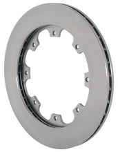 Load image into Gallery viewer, Perspective picture of a brake rotor showing internal cooling vanes
