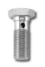 Load image into Gallery viewer, Steel hex head male banjo bolt with clear zinc finish