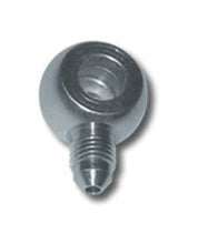 Load image into Gallery viewer, Steel banjo fitting with male thread and clear zinc finish