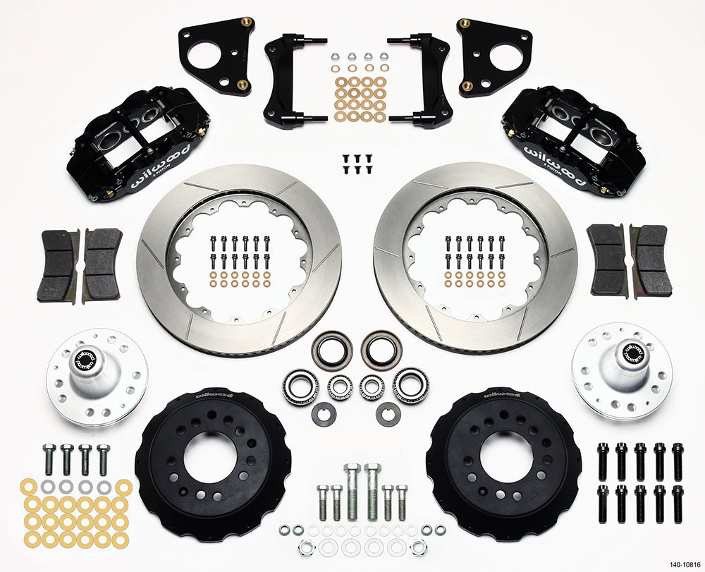 1962 - 1972 Dodge, Plymouth Forged Narrow Superlite 6R Big Brake Front Brake Kit (Hub) - 140-10816