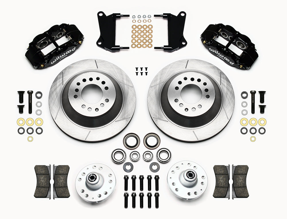 1960 - 1982 Buick, Chevrolet, Ford, GMC, Mercury, Oldsmobile, Pontiac Forged Narrow Superlite 6R Big Brake Front Brake Kit (Hub and 1PC Rotor) - 140-12271