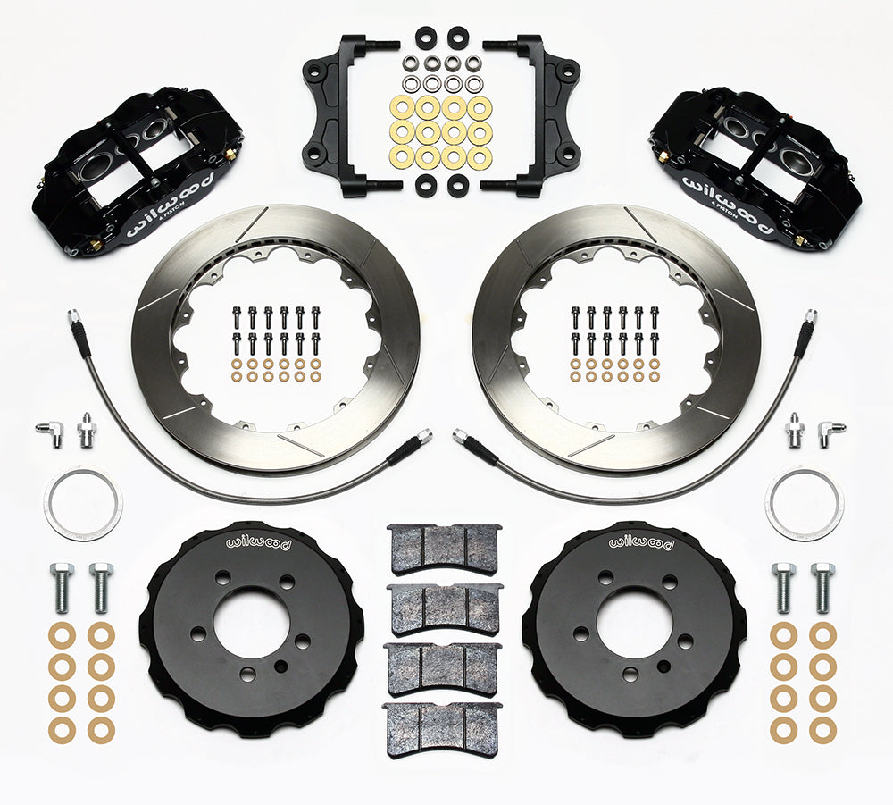 2005 - 2014 Audi, Volkswagen Forged Narrow Superlite 6R Big Brake Front Brake Kit (Hat) - 140-12789