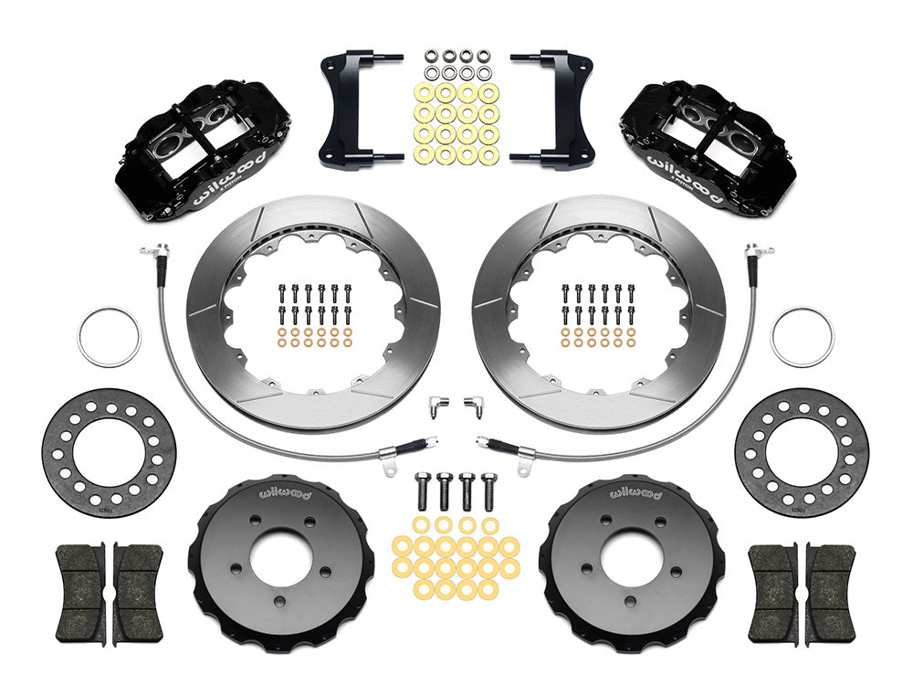 2006 - 2015 Mazda Forged Narrow Superlite 6R Big Brake Front Brake Kit (Hat) - 140-12907