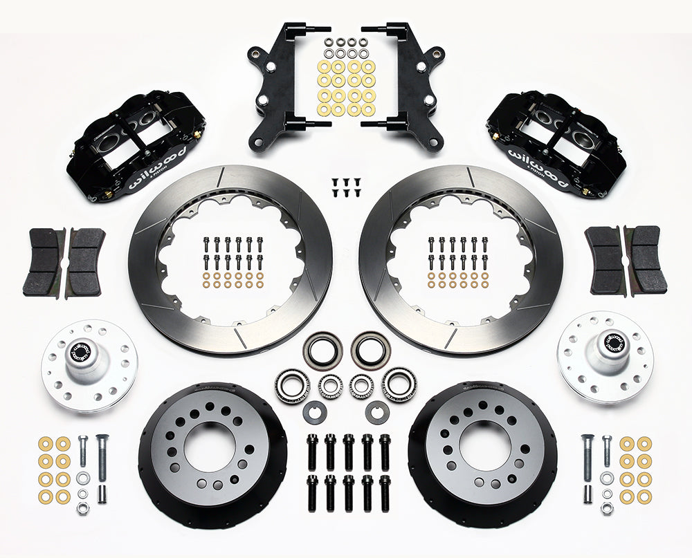 1957 - 1968 Edsel, Ford, Mercury Forged Narrow Superlite 6R Big Brake Front Brake Kit (Hub) - 140-13630