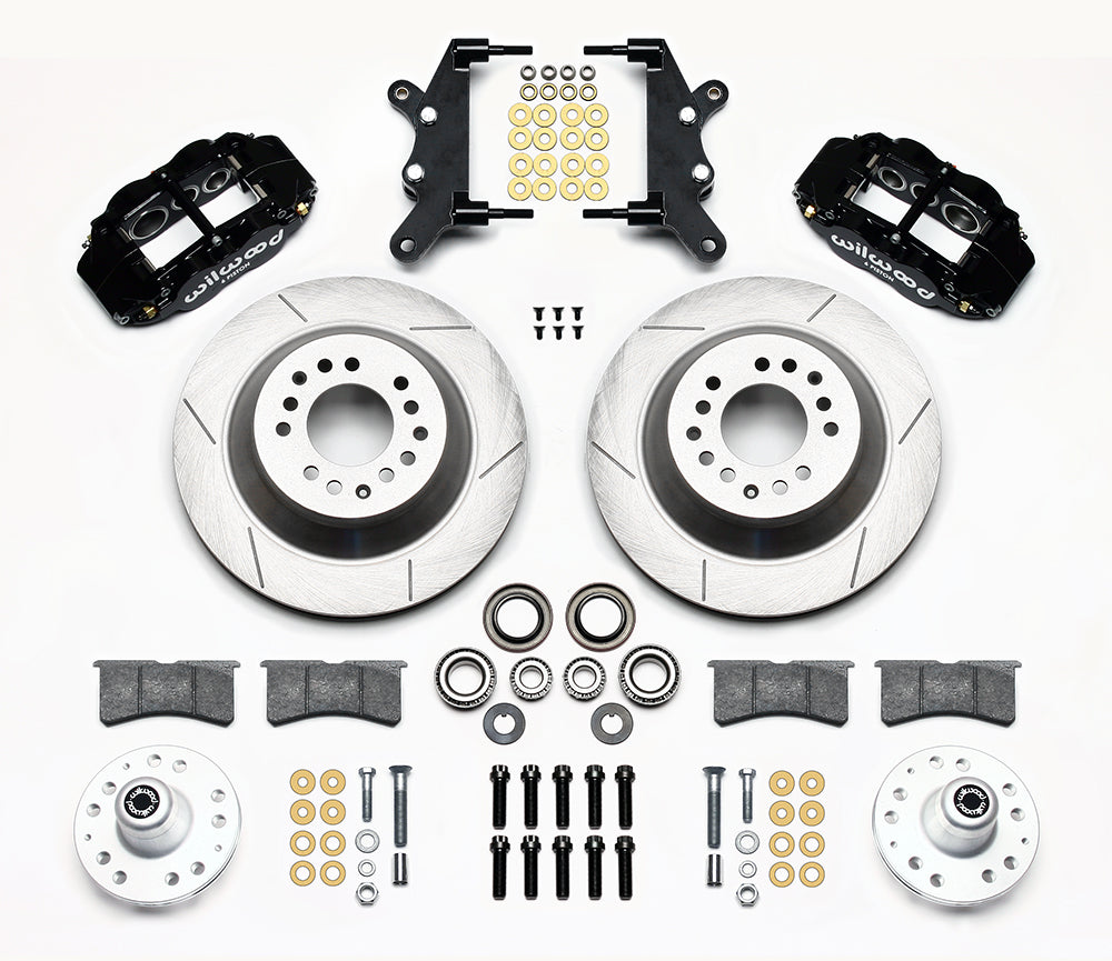 1957 - 1968 Edsel, Ford, Mercury Forged Narrow Superlite 6R Big Brake Front Brake Kit (Hub and 1PC Rotor) - 140-13654