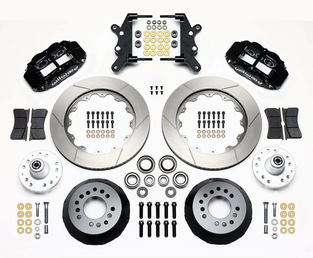 1957 - 1968 Edsel, Ford, Mercury Forged Narrow Superlite 6R Big Brake Front Brake Kit (Hub) - 140-13655