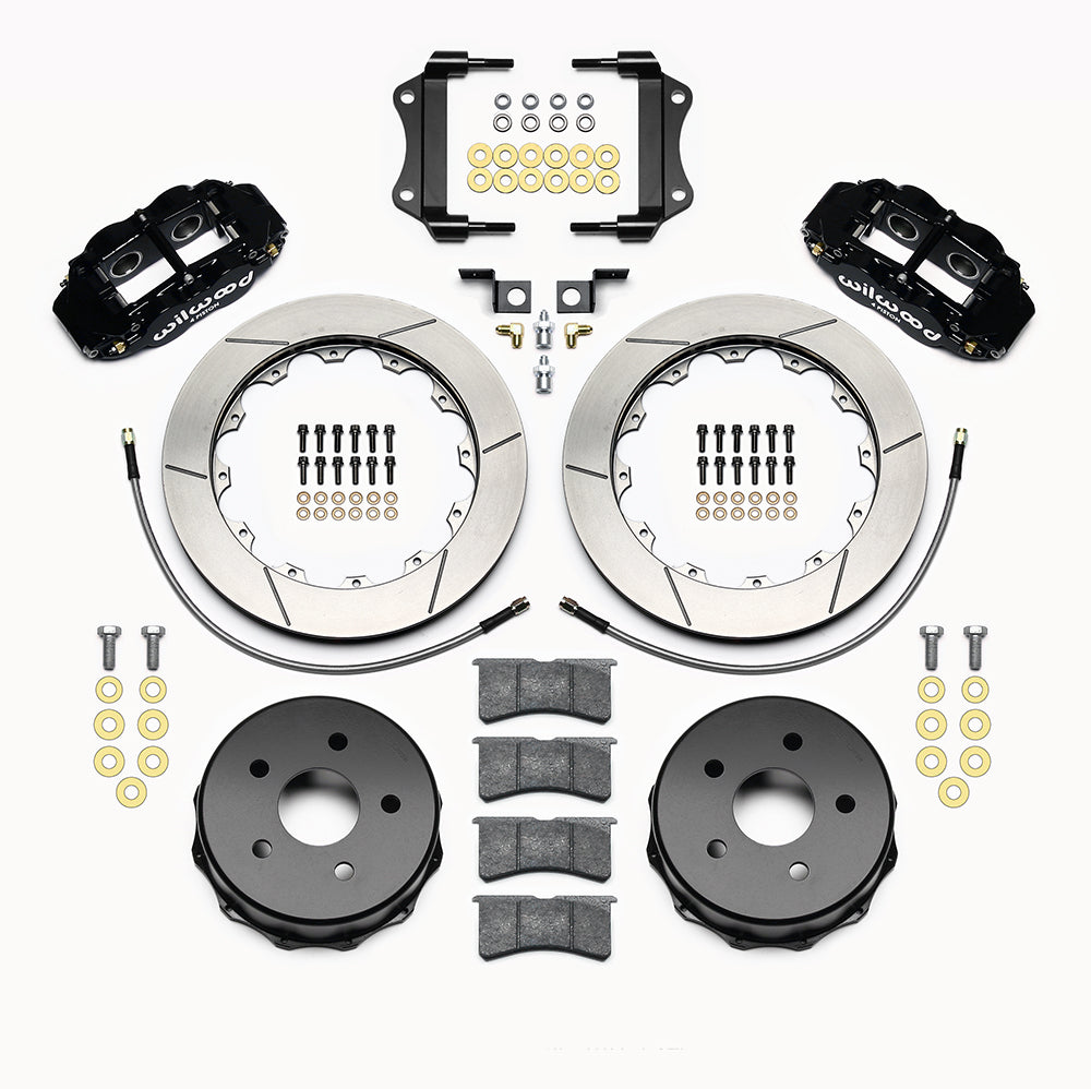 2007 - 2018 Jeep Forged Narrow Superlite 4R Big Brake Rear Brake Kit For OE Parking Brake - 140-13969