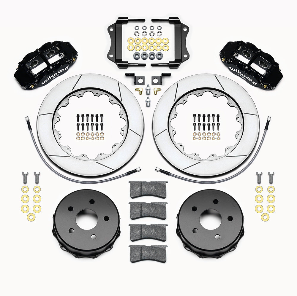 2007 - 2018 Jeep Forged Narrow Superlite 4R Big Brake Rear Brake Kit For OE Parking Brake - 140-14066