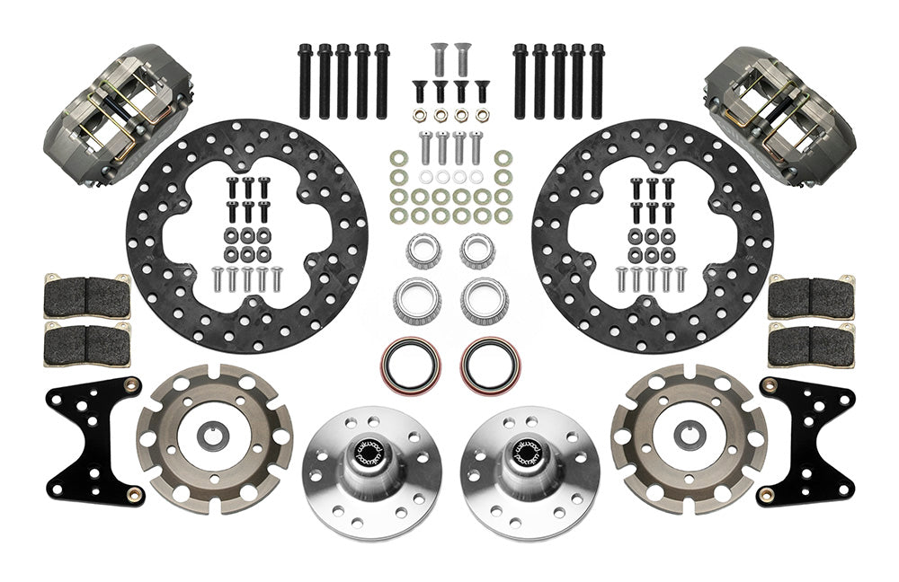 1971 - 1980 Ford, Mercury Dynapro Lug Mount Front Dynamic Drag Brake Kit - 140-14416