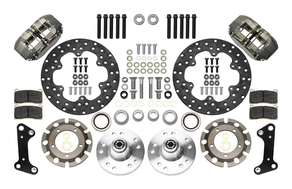 1960 - 1982 Buick, Chevrolet, Ford, GMC, Mercury, Oldsmobile, Pontiac Dynapro Lug Mount Front Dynamic Drag Brake Kit - 140-14417