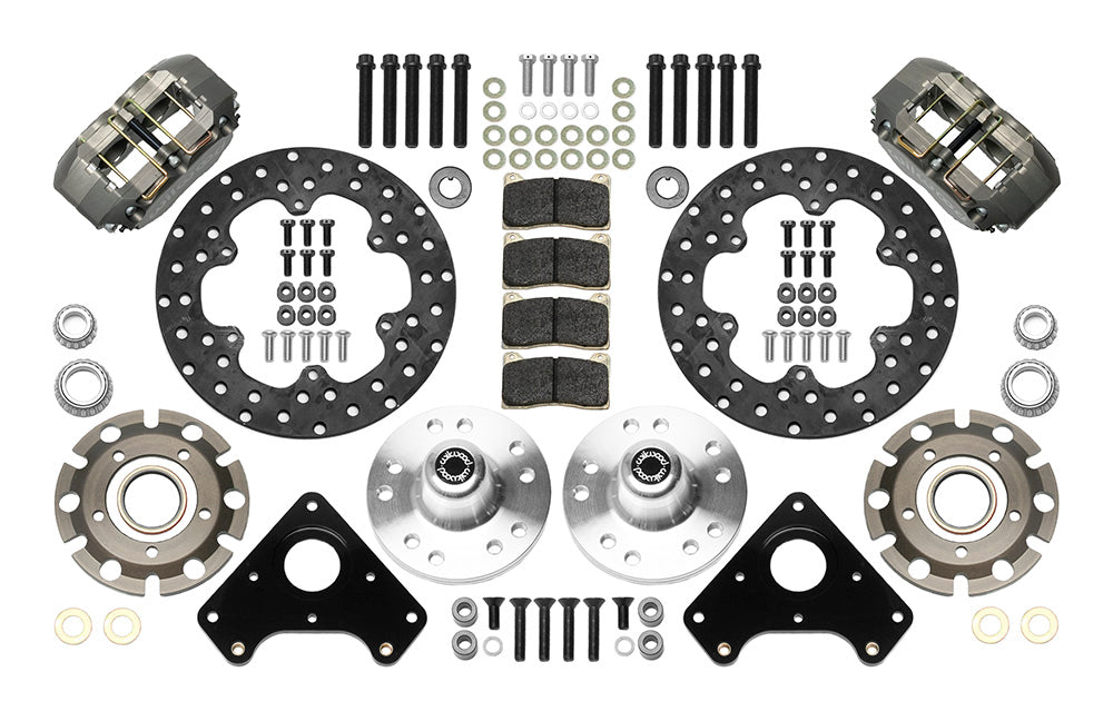 1978 - 2003 Buick, Chevrolet, GMC, Isuzu, Oldsmobile, Pontiac Dynapro Lug Mount Front Dynamic Drag Brake Kit - 140-14419