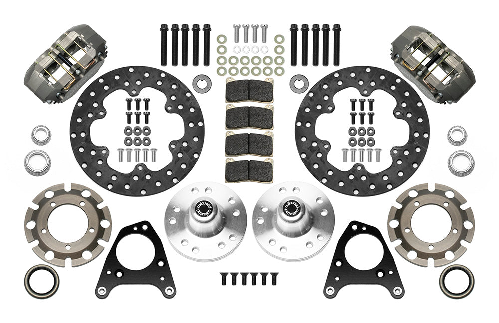 1984 - 1993 Ford Dynapro Lug Mount Front Dynamic Drag Brake Kit - 140-14420
