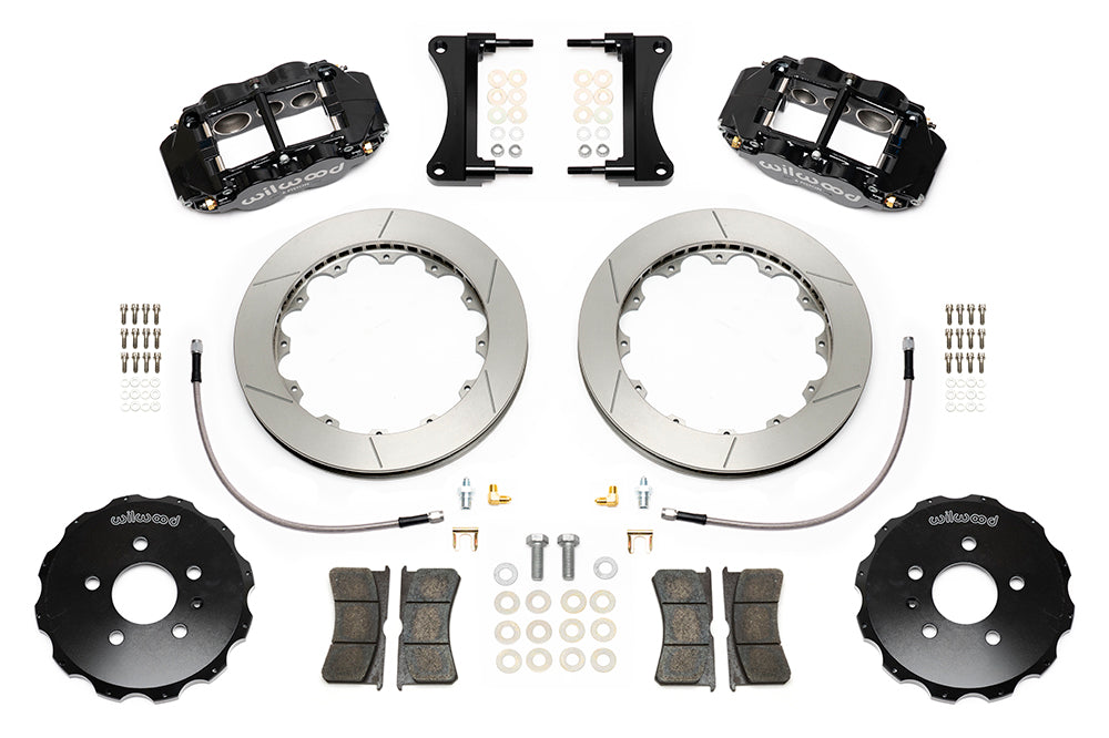 2002 - 2009 Audi Forged Narrow Superlite 6R Big Brake Front Brake Kit (Hat) - 140-14487