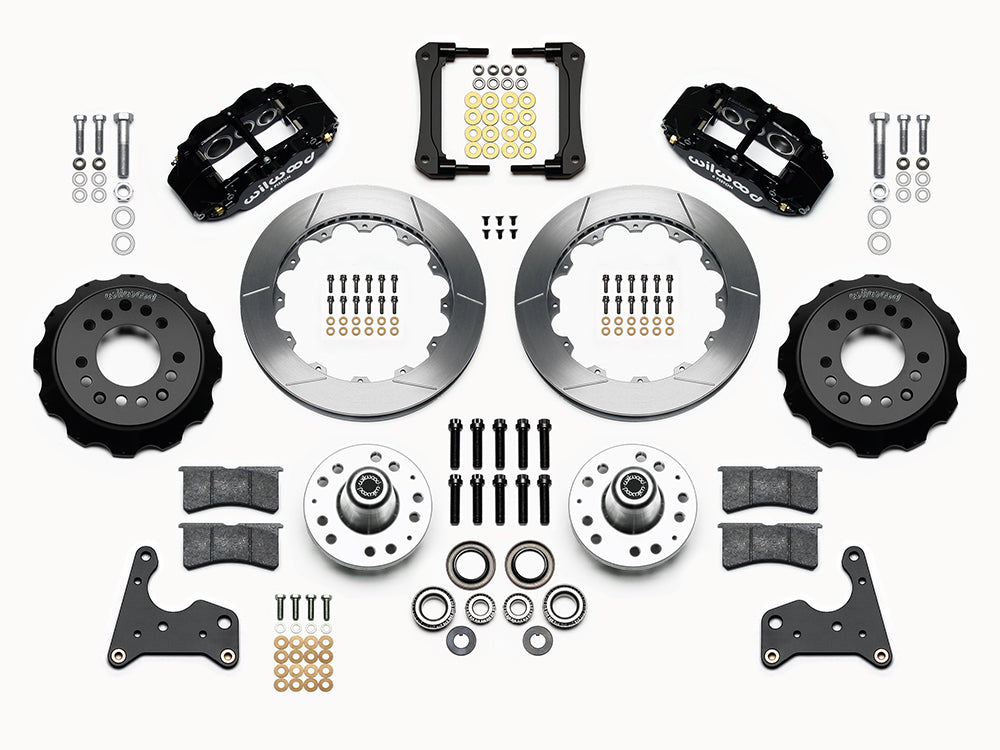 1965 - 1972 Chrysler, Dodge, Plymouth Forged Narrow Superlite 6R Big Brake Front Brake Kit (Hub) - 140-15199