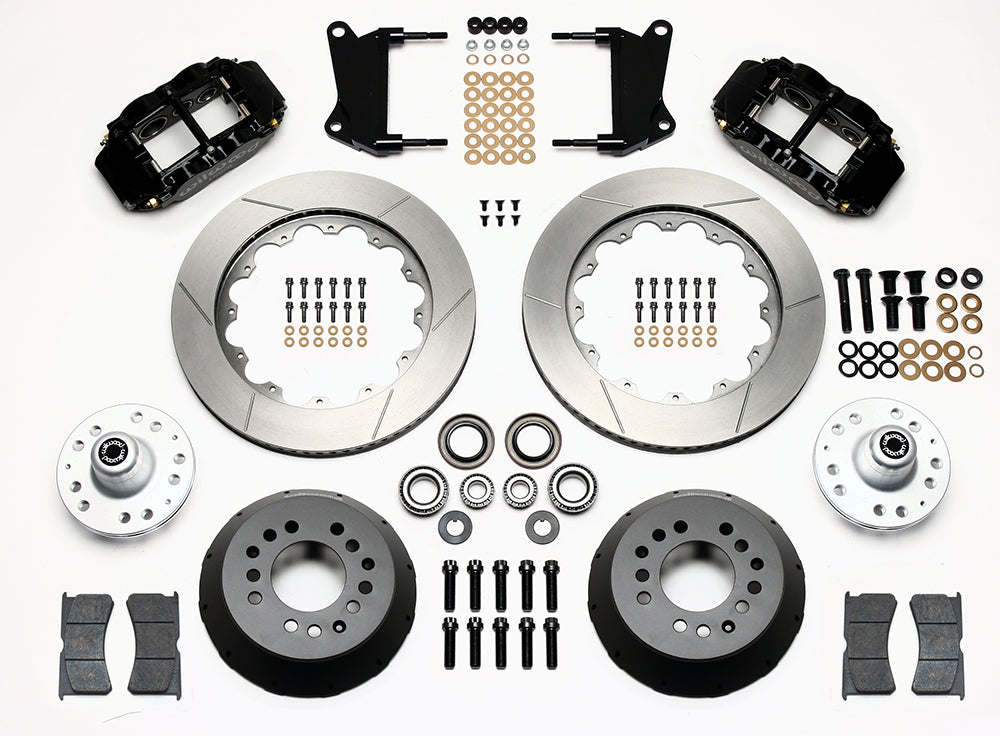 1960 - 1982 Buick, Chevrolet, Ford, GMC, Mercury, Oldsmobile, Pontiac Forged Narrow Superlite 6R Dust-Seal Big Brake Front Brake Kit (Hub) - 140-15409