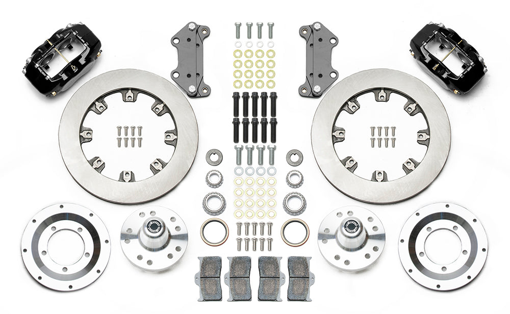 1955 - 1957 Chevrolet Forged Dynalite Big Brake Front Brake Kit (Hub) - 140-15548