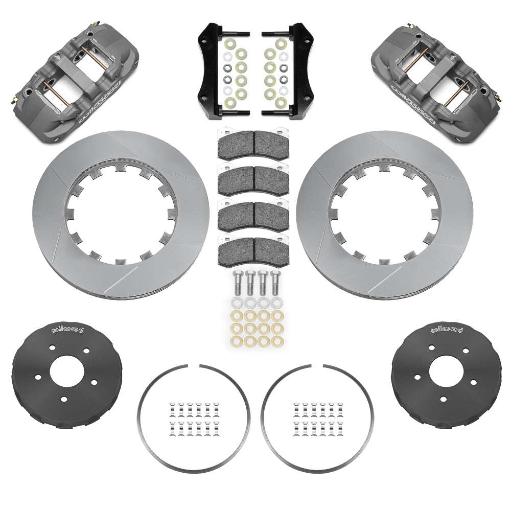 1962 - 2013 Buick, Cadillac, Chevrolet, GMC, Oldsmobile, Pontiac AERO4 Big Brake Lug Drive Front Brake Kit (Race) - 140-16181
