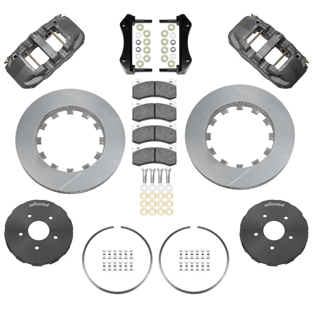 1962 - 2013 Buick, Cadillac, Chevrolet, GMC, Oldsmobile, Pontiac AERO6 Big Brake Lug Drive Front Brake Kit (Race) - 140-16202