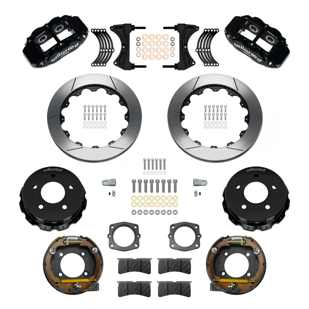 1988 - 1998 Chevrolet, GMC Forged Narrow Superlite 4R Big Brake Rear Parking Brake Kit - 140-17542