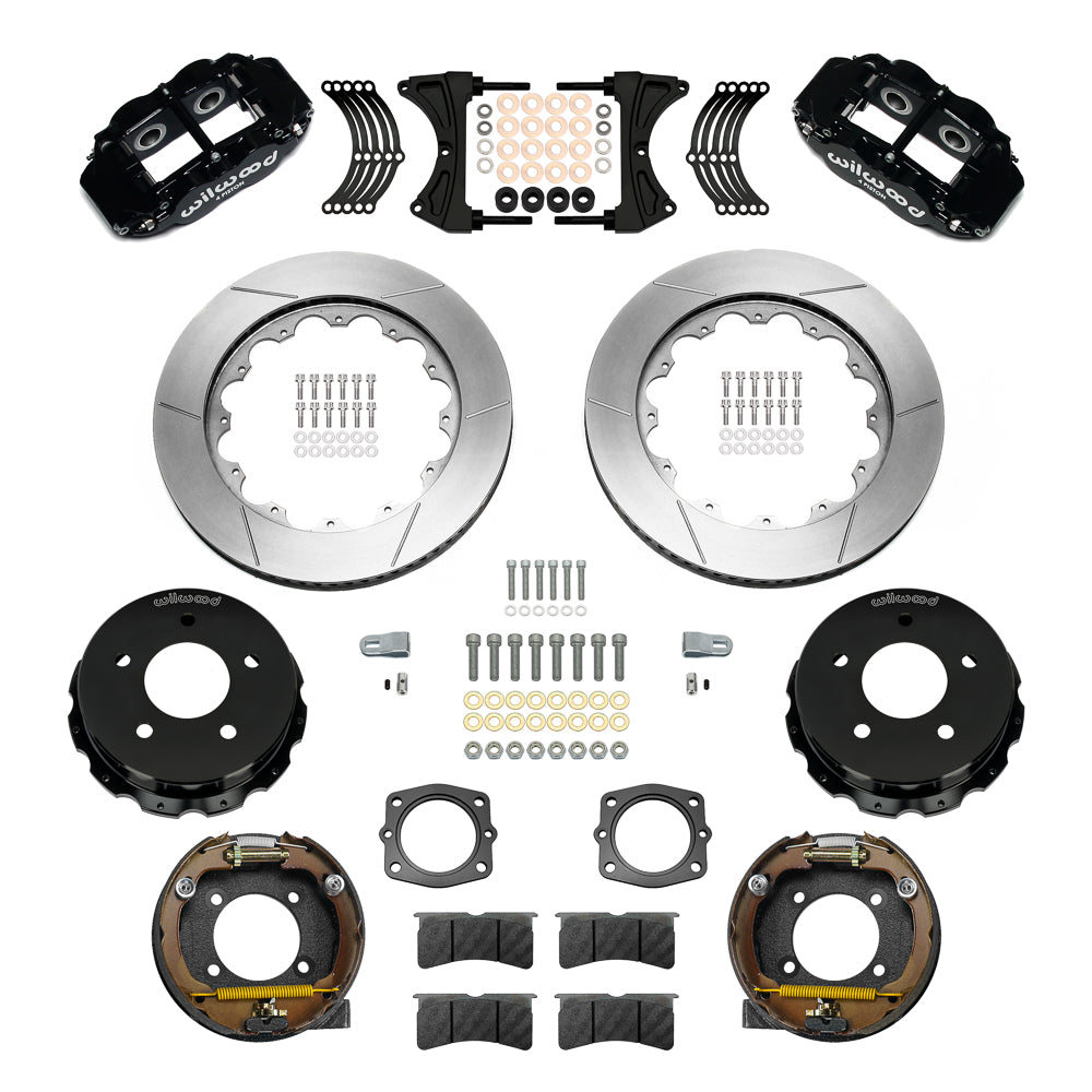 1988 - 1998 Chevrolet, GMC Forged Narrow Superlite 4R Big Brake Rear Parking Brake Kit - 140-17543