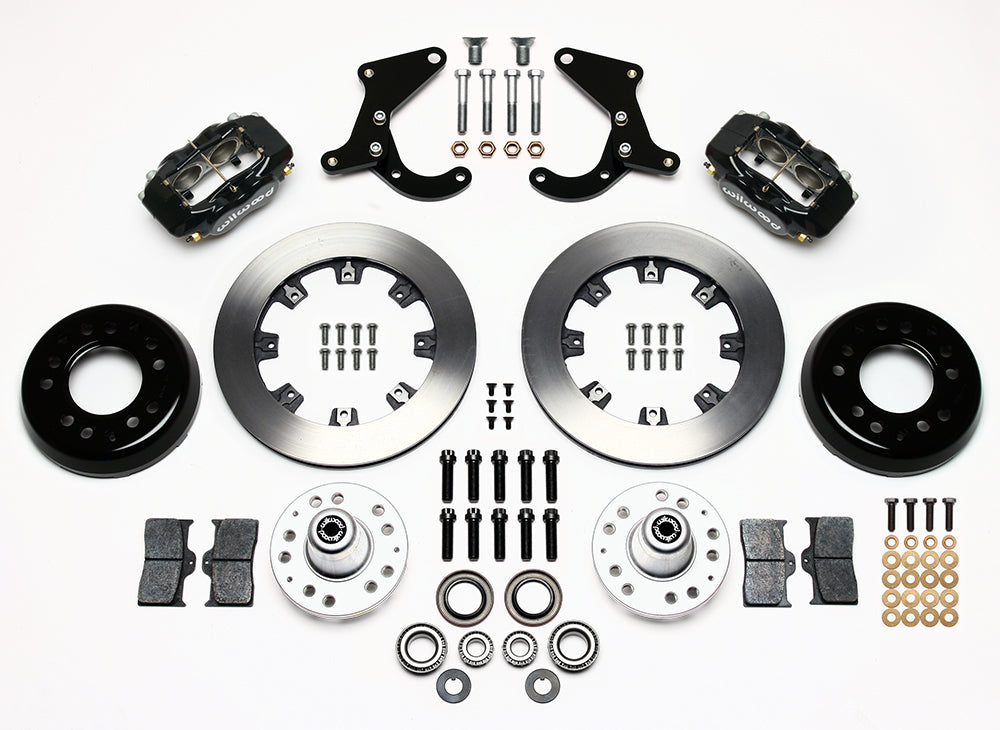 1955 - 1957 Chevrolet Forged Dynalite Big Brake Front Brake Kit (Hub) - 140-7676