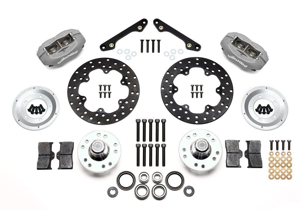 1979 - 1990 Buick, Chevrolet, Oldsmobile, Pontiac Forged Dynalite Front Drag Brake Kit - 140-8175