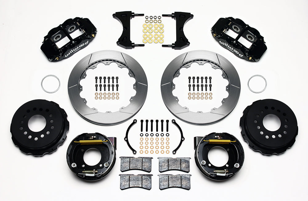 1964 - 1974 Buick, Chevrolet, Oldsmobile, Pontiac Forged Narrow Superlite 4R Big Brake Rear Parking Brake Kit - 140-9213