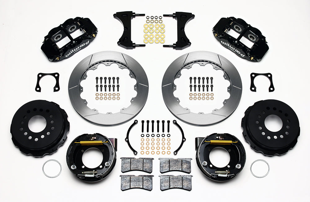 1964 - 1974 Buick, Chevrolet, Oldsmobile, Pontiac Forged Narrow Superlite 4R Big Brake Rear Parking Brake Kit - 140-9215