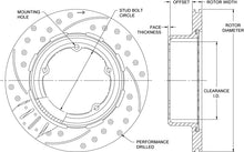 Load image into Gallery viewer, SRP Drilled Performance Rotor &amp; Hat - 160-12891
