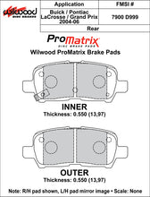Load image into Gallery viewer, 2004 - 2013 Buick, Chevrolet, Pontiac Original Equipment Pads - 150-D0999K

