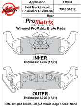 Load image into Gallery viewer, 2004 - 2011 Ford, Lincoln Original Equipment Pads - 150-D1012K
