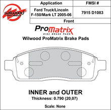 Load image into Gallery viewer, 2004 - 2008 Ford, Lincoln Original Equipment Pads - 150-D1083K
