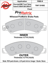 Load image into Gallery viewer, 2007 - 2008 Cadillac, Chevrolet, GMC Original Equipment Pads - 150-D1092K
