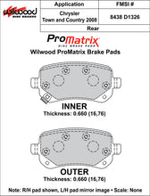 Load image into Gallery viewer, 2008 - 2013 Chrysler, Dodge, Ram, Volkswagen Original Equipment Pads - 150-D1326K
