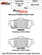 Load image into Gallery viewer, 2008 - 2014 Chevrolet, Pontiac Original Equipment Pads - 150-D1352K
