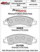 Load image into Gallery viewer, 2008 - 2013 Cadillac, Chevrolet, GMC Original Equipment Pads - 150-D1363K
