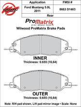 Load image into Gallery viewer, 2011 - 2011 Ford Original Equipment Pads - 150-D1463K
